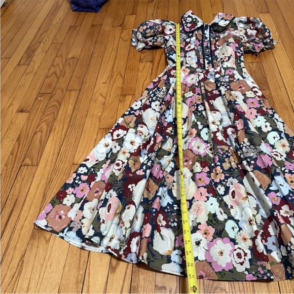 Ivy City Co Floral Puff Sleeve Midi Dress - Picture 6 of 6